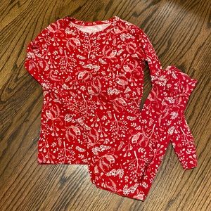 Gap Kids Long Sleeve / Long Pant Red Owl Pajamas